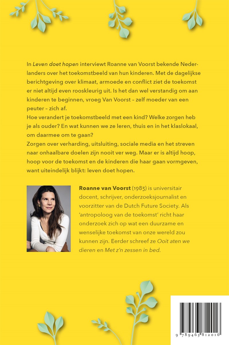 Leven doet hopen - back cover