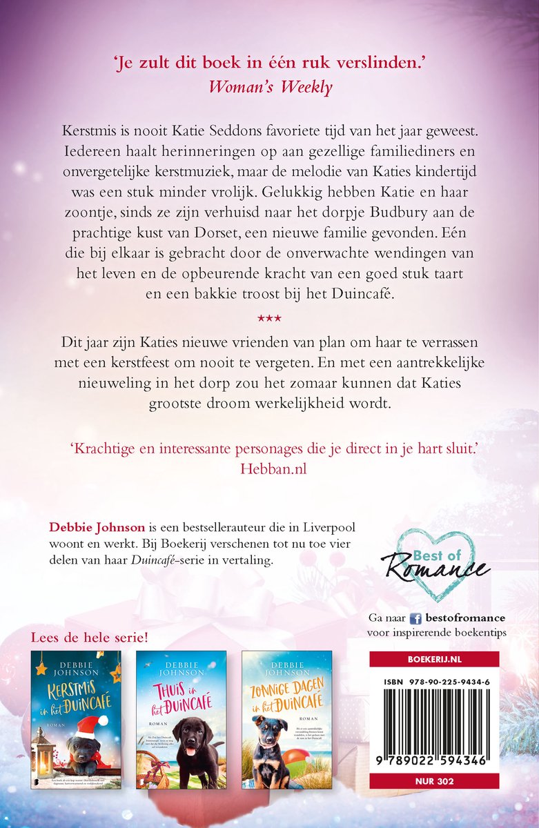 Boekcover met tekst 'Je zult dit boek in één ruk verslinden.' en 'Krachtige en interessante personages die je direct in je hart sluit.'