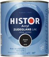Acryl Zijdeglans Lak 750 ml Zwart