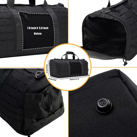 BAGZY Heren Sporttas 40L - Militaire Tactische Waterdichte Reistas met