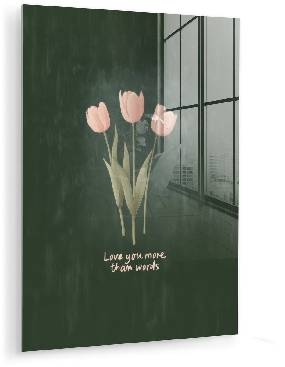 Tulpen - Roze - Tekst - Love