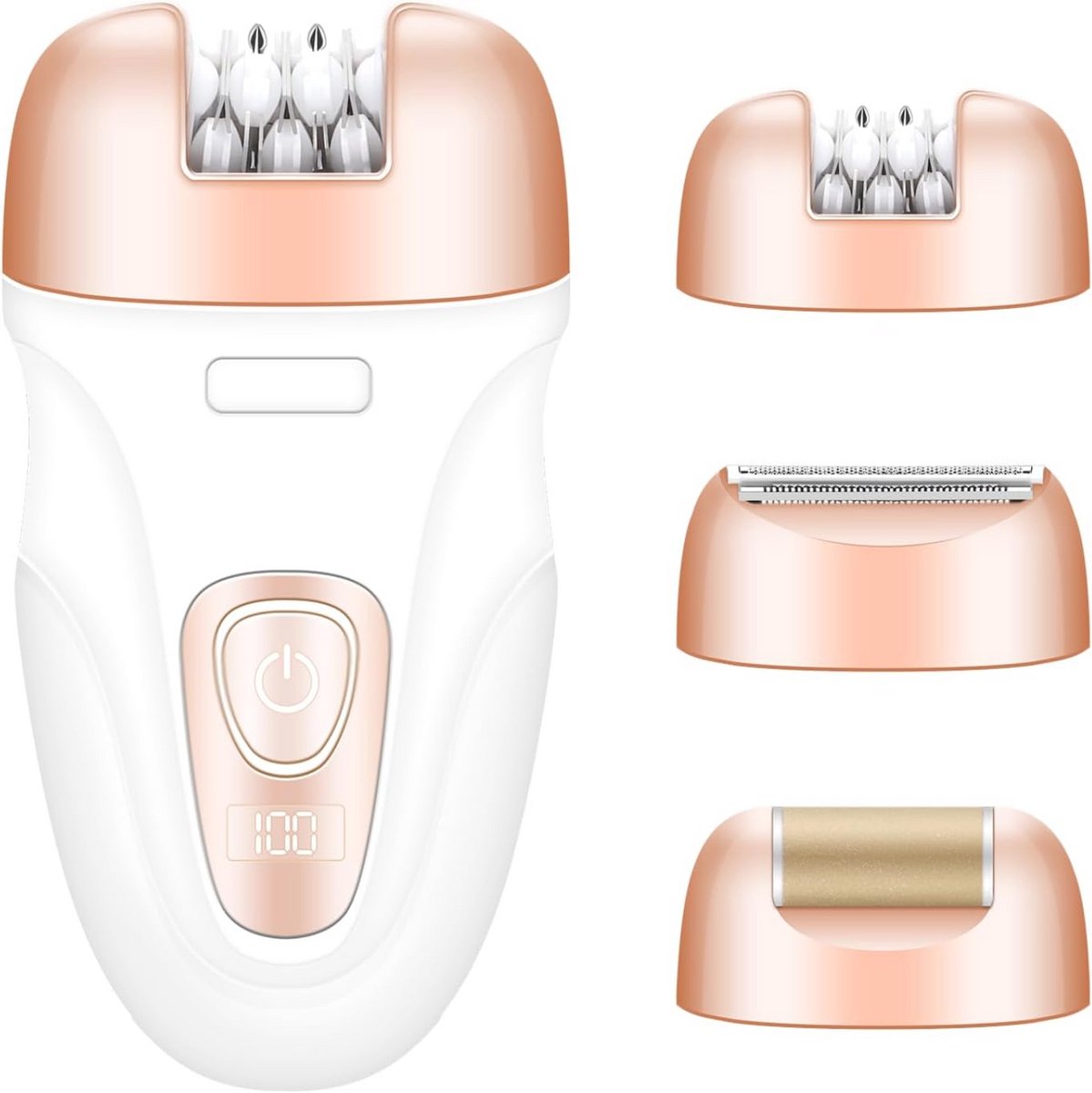 3-in-1 Draadloos Epilator en Scheerapparaat voor Vrouwen - Voor Glad Huid en Perfecte Ontharing