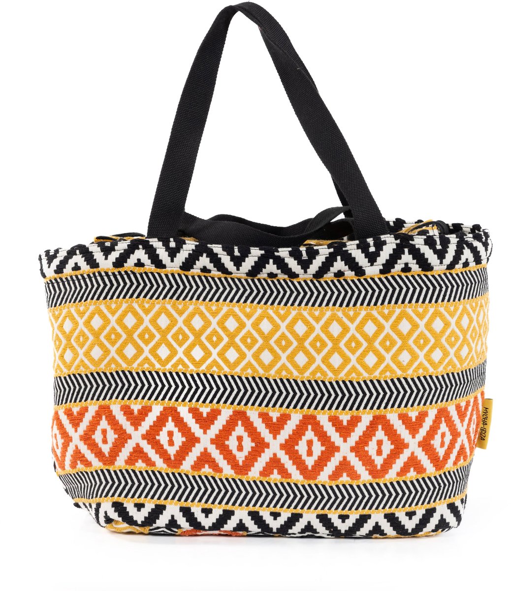 Mycha Ibiza - Strandtas - Geel - Myc26021