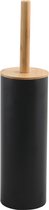 Spirella WC Borstel met Houder - ADONIS - Toiletborstel Siliconen - Staal - Zwart