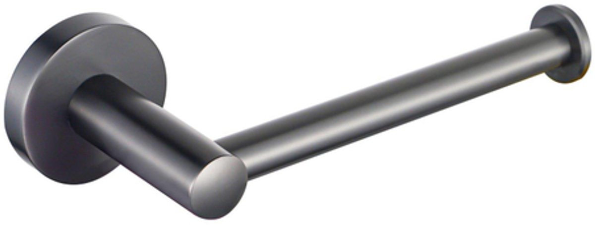 FugaFlow Eccelente Acces Toiletrolhouder - zonder klep - rond - gunmetal PVD