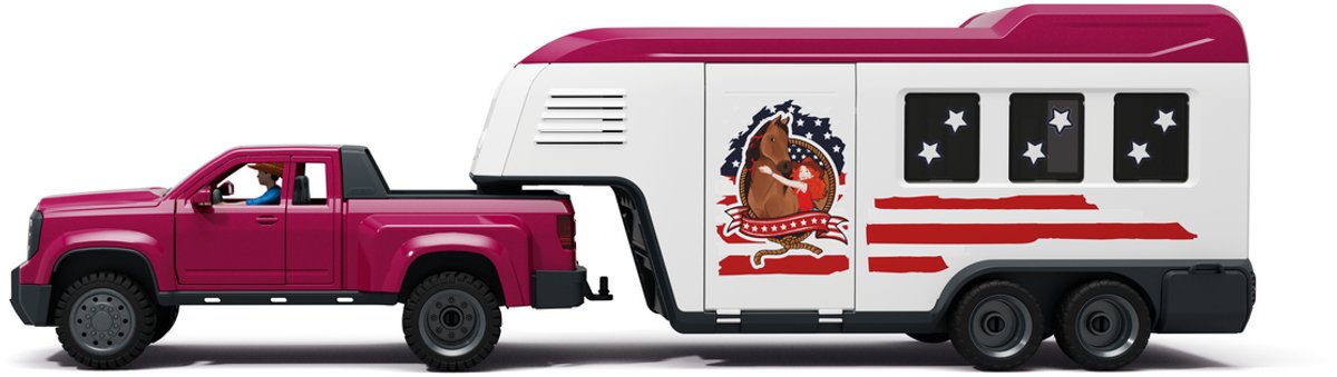 schleich HORSE CLUB Lakeside-truck met aanhangwagen 42705 — afbeelding 2