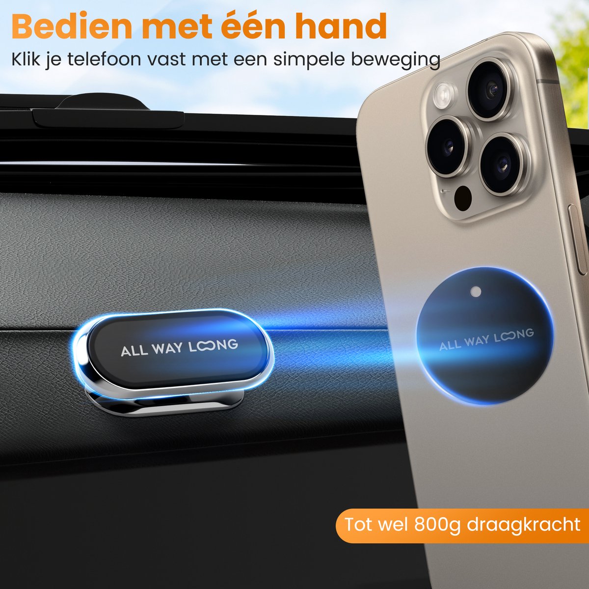 Telefoonhouder Auto Magnetisch - Dashboard - Extreem Sterke Magneet - 360º Draai & Kantelbaar - GSM Houder - Telefoonhouders Auto - Auto Accessoires - Zwart — cadeau in Cadeau-ideeën - foto 7