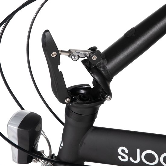 SJOEF Travel Vouwfiets 20 inch - 6 Shimano Versnellingen -Compact & Lichtgewicht - Mat Zwart van SJOEF — afbeelding 3