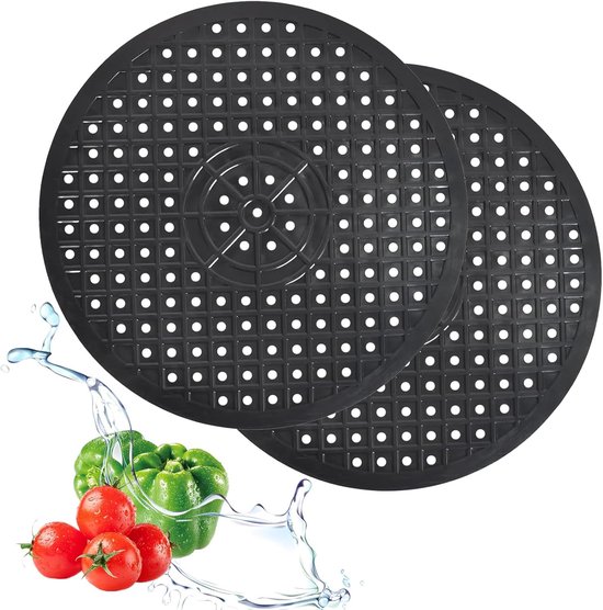 Berossi Gootsteen rubberen mat spoelbakmat | afdruipmat antislipmat ook voor laden beschermmat rond voor gootsteen | beschermmatten antislip wasbakmat | grijs 1 stuk