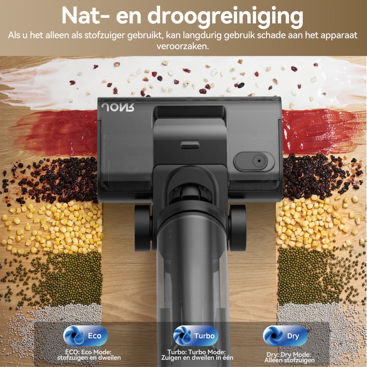JONR ED12 Pro Max Draadloze Stofzuiger met Zelfreiniging - afbeelding 2