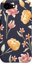 Coque Casetastic pour Apple iPhone 16e Magsafe - Coque de protection élégante à Duo couches - Noir bouquet