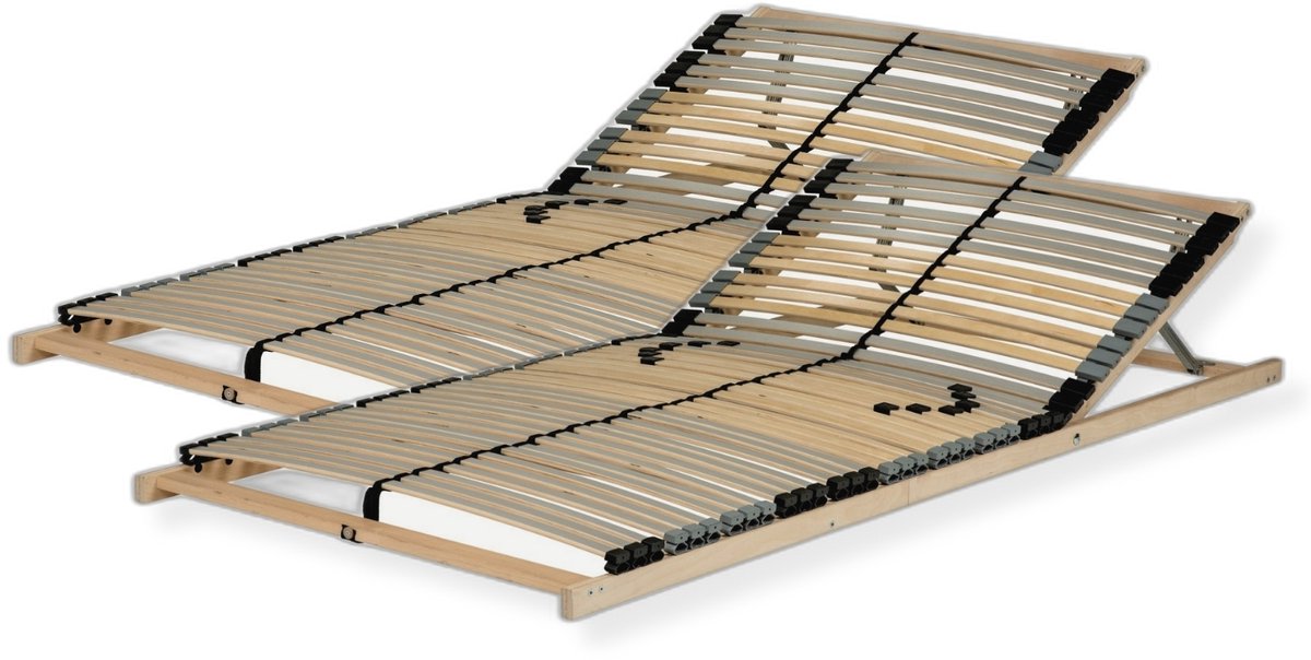 SLEEPNEO - Lattenbodem 60x200 - hoofdgedeelte verstelbaar - 42 latten - Draagvermogen ca. 140 kg - bedbodem