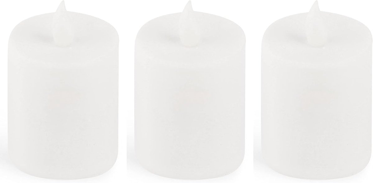 LED kaars buiten 3 stuks witte graflichten LED met batterij permanente kaars LED kaarsen flikkerende vlam permanente brander LED begraafplaats kaars sfeerverlichting herdenkingskaars