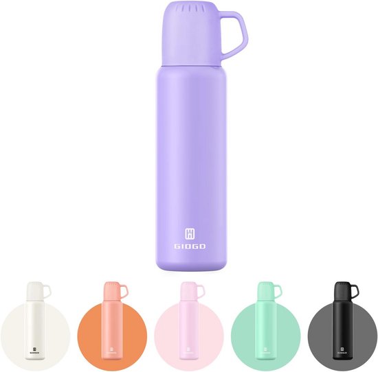 Waterfles roestvrij staal 500ml vacuüm geïsoleerde