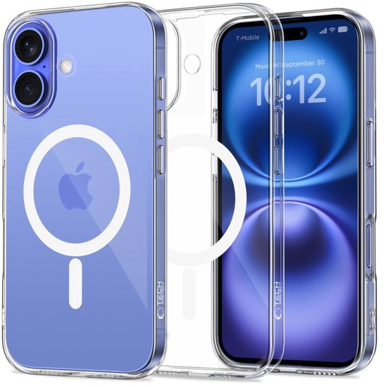 iPhone 16 hoesje transparant TPU sl...