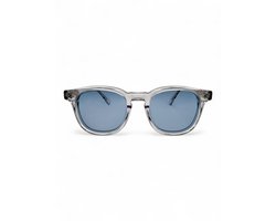 The Brand Remarkable – Zonnebril Unisex – Zonnebril Dames – Zonnebril Heren – Ronde Zonnebril – Blauw / Transparant – UV400 – Luxe, Duurzame & Trendy Zonnebril – Designer Zonnebril – Mode Zonnebril 2025 – Inclusief Beschermhoes – Polariserend Look