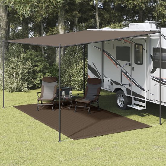 vidaXL - Tenttapijt - 250x400 - cm - bruin van Vidaxl — afbeelding 4