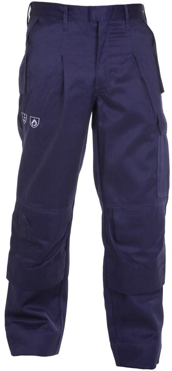 Hydrowear Arbeitshose Flammenhemmende und antistatische Regenhose Meppel Dunkelblau-54