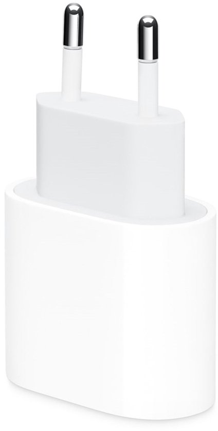 Apple 20W Power adapter - USB-C aansluiting - Snellader iPhone - Wit
