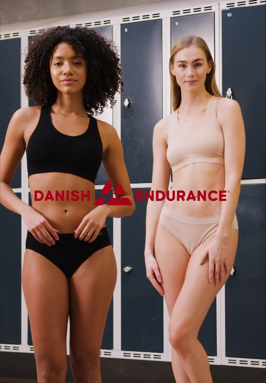 DANISH ENDURANCE Sous-vêtements en Cellulose de Bamboe - pour Femme - Zwart- M/L