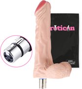 Eroticon Dildo - Realistisch - Ook voor anaal gebruik - 16.5 CM - Opzetstuk voor Sex Machine - Accessoire - 3XLR opzetstuk