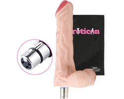 Eroticon Dildo - Realistisch - Ook voor anaal gebruik - 16.5 CM - Opzetstuk voor Sex Machine - Accessoire - 3XLR opzetstuk
