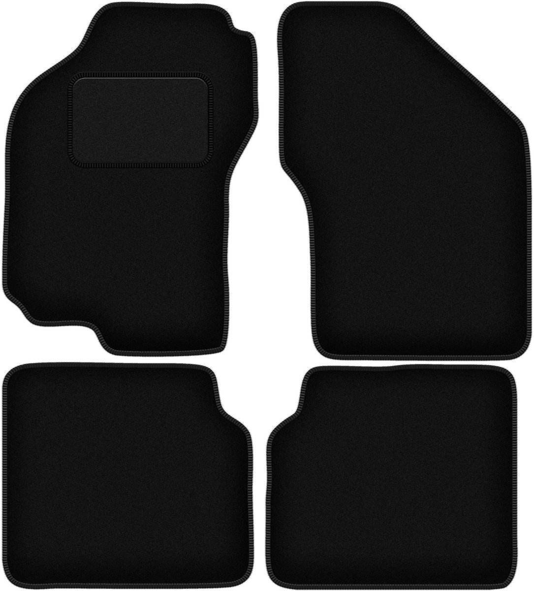 Zwarte veloursmatten voor: Fiat Bravo hatchback (1995-2001)