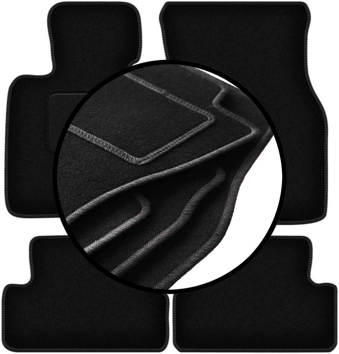 Complete set veloursmatten voor: Mini Countryman hatchback (2014-)