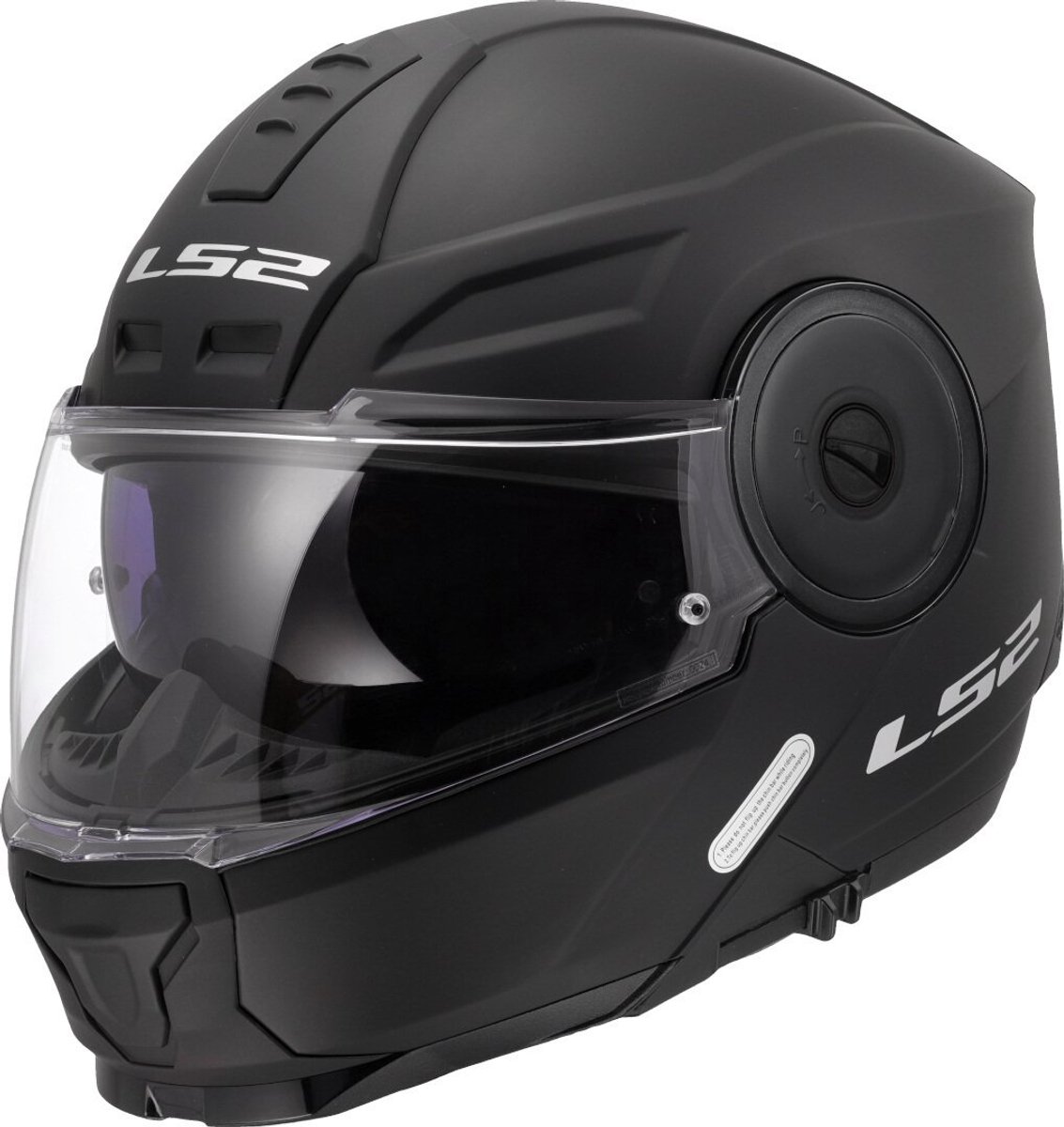 LS2 FF902 Scope II Solid Mat Zwart 06 Systeemhelm - Maat XL - Helm