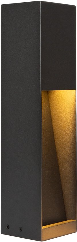 KS Verlichting Tuinlamp - Levi buitenlamp 40 - Zwart aluminium - GU10 - sokkellamp