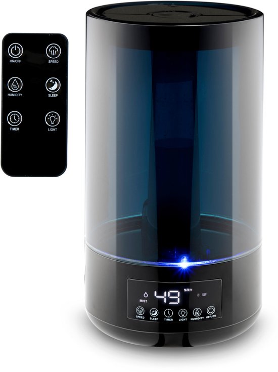 Grundig Luchtbevochtiger HD-1903A - Ultrasone - 4,3L - Timer, nachtlamp, afstandsbediening