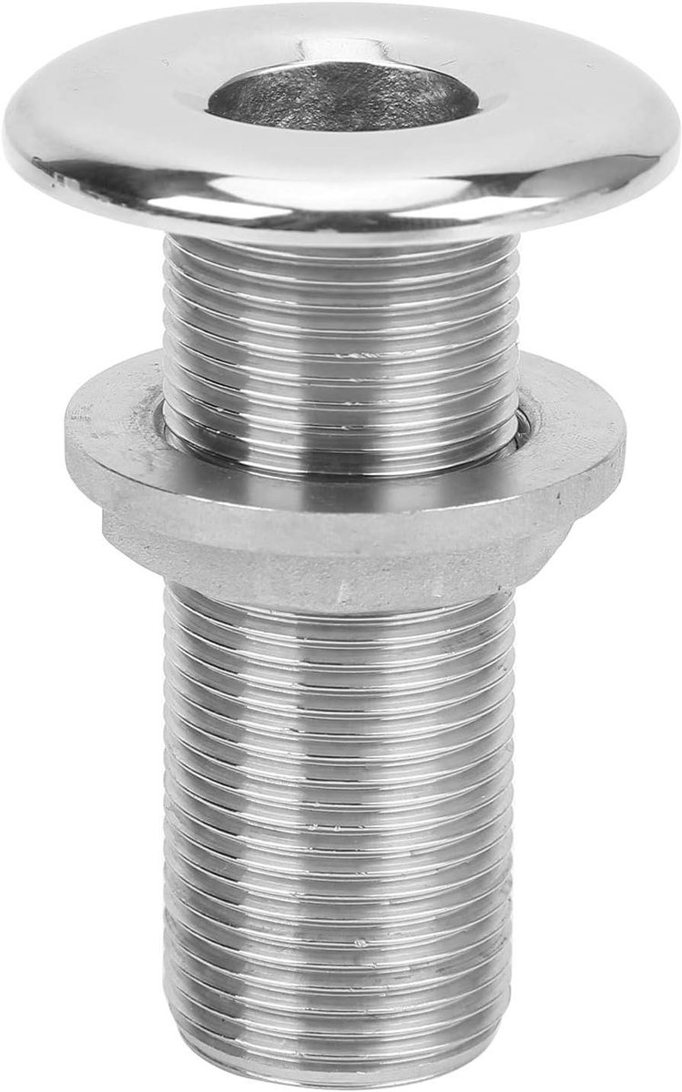 Thru Hull Fitting Connector 3/4" | 316 RVS | Waterafvoer | Boot Jacht Maritiem