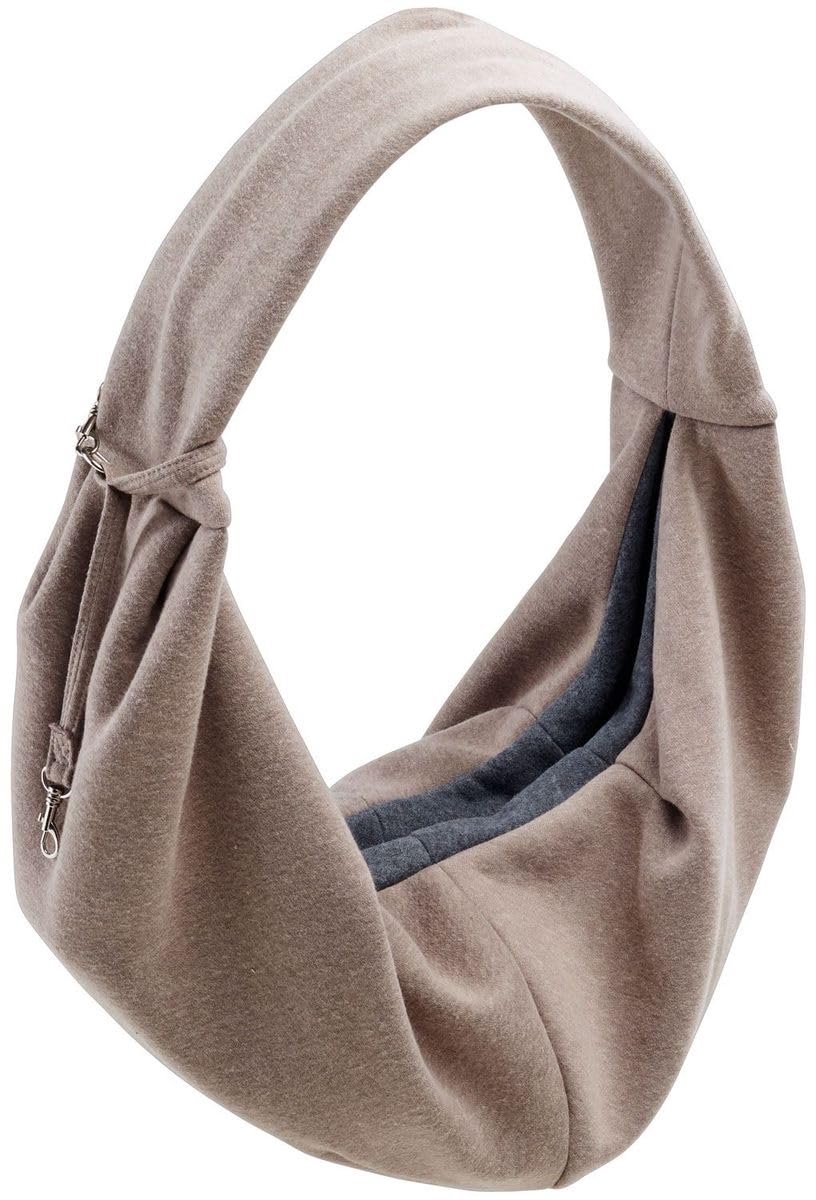 Ibenzoa® Ruim Draagzak voor Kleine Honden en Katten - Taupegrijs - Tot 8 kg