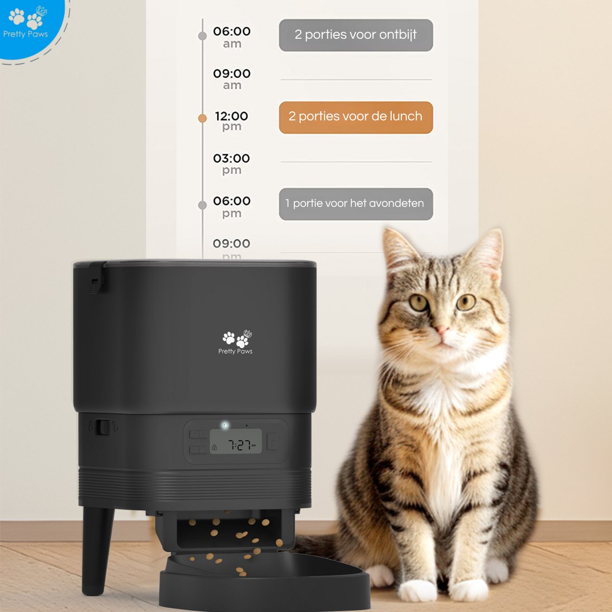 BOX-ON BRANDS Pretty Paws PP002 Professionele Automatische Voerbak thumbnail 6