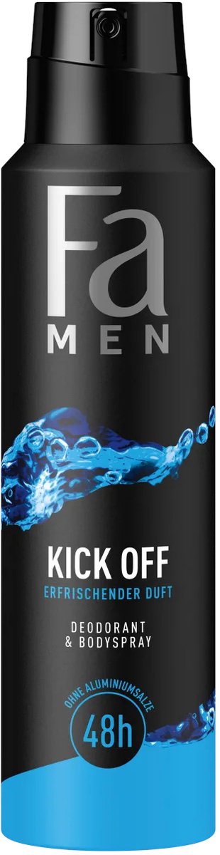 Goedkoopste Fa Men - Deodorant Lichaamsspray - Kick-Off - Verfrissend - 48 uur Bescherming - 150 ml
