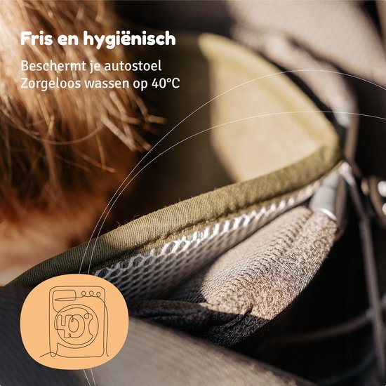 AeroMoov Air Layer Autostoel Groep 2 en 3 - Green Moss van AeroMoov — afbeelding 5
