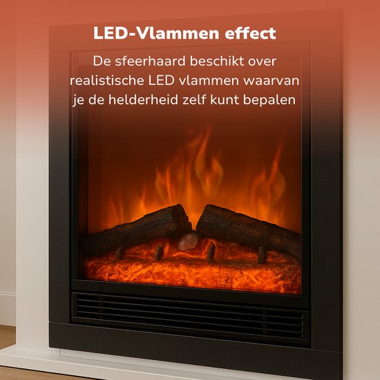 Elektrische Inbouwhaard - Fireplace - Elektrische Kachel - Efficiënte