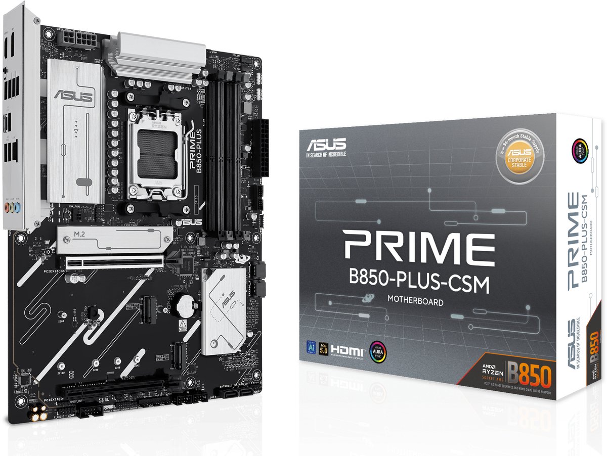 ASUS PRIME B850-PLUS-CSM AMD B850 Socket AM5 ATX