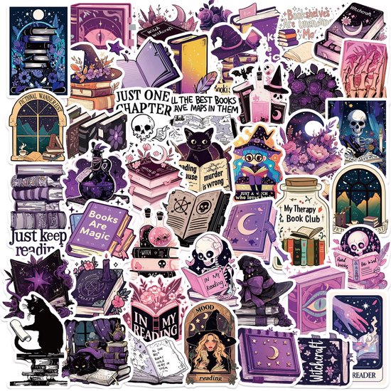 Boekenliefhebber - 50 stuks - Bookish Stickers - Book Lover - Boekenwurm - BookTok