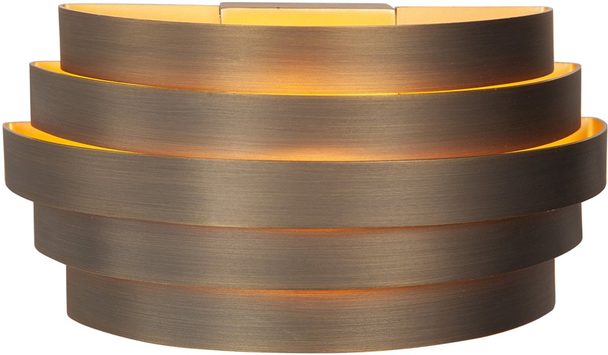 Wandlamp | 25 cm | scudo wandlampen | G9 | brons | aluminium metaal | decoratieve verlichting design verlichting moderne verlichting trendy verlichting