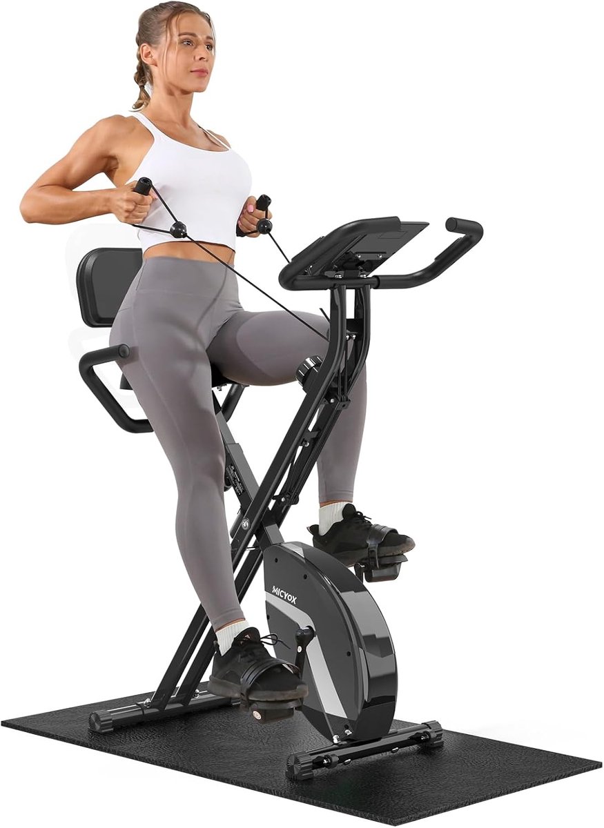 Ruimtebesparende Opvouwbare Hometrainer met Magnetische Weerstand en LCD-Display