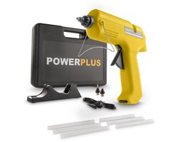 Powerplus Elektrisch Lijmpistool POWX146 - 25W gereedschap - 5 min. opwarmen - met 6 lijmpatronen - met 3 mondstukken