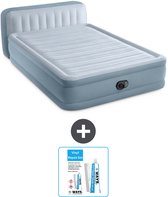Matelas gonflable Intex - 2 personnes - 152 x 236 x 86 cm - Blauw - Pompe et kit de réparation inclus