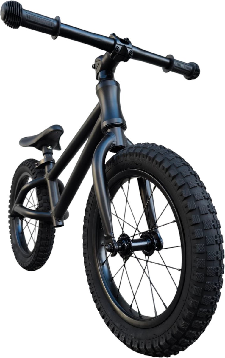 Jobber Fatbike Loopfiets 3 jaar - Stoere Loopfietsen mat Zwart - 14inch — afbeelding 11