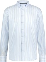 State Of Art Dobby Overhemd Streep Lichtblauw - Maat L - Heren - Overhemden Casual