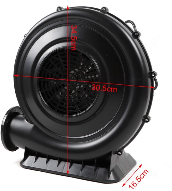 Betaalbare Goederen® springkussen blower - 250W - blower - blower ventilator - springkussen - springkussens - springkussen peuter — afbeelding 5
