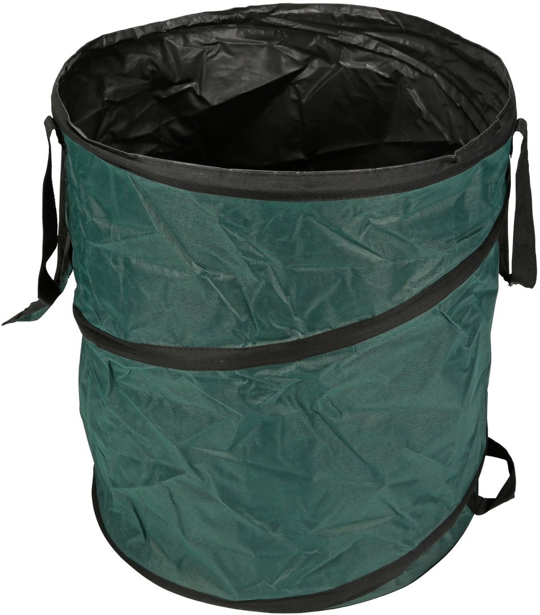 Toolland Tuinafvalzak, pop-upsysteem, polyester, groen, 123 liter