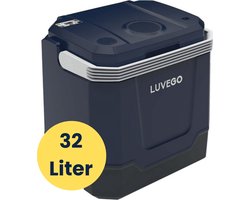 Luvego Elektrische Koelbox 32L - Frigobox 12 Volt 230v - Met Ingebouwde Bluetooth Speaker - Auto Coolbox