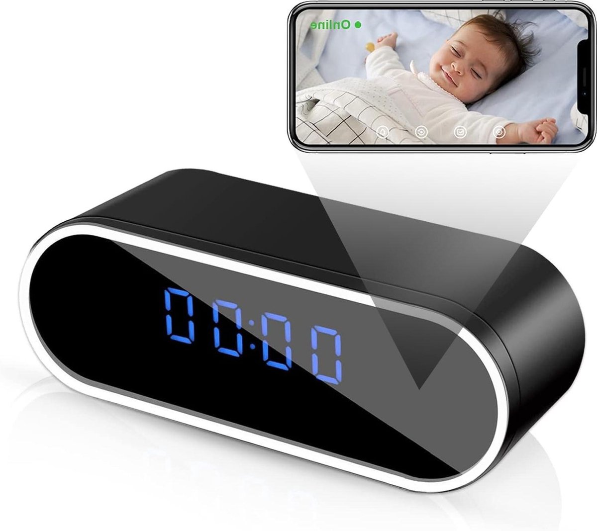 Verborgen WIFI Spionage Camera's – Gecamoufleerde Draadloos WLAN 4K/1080P FHD Klok