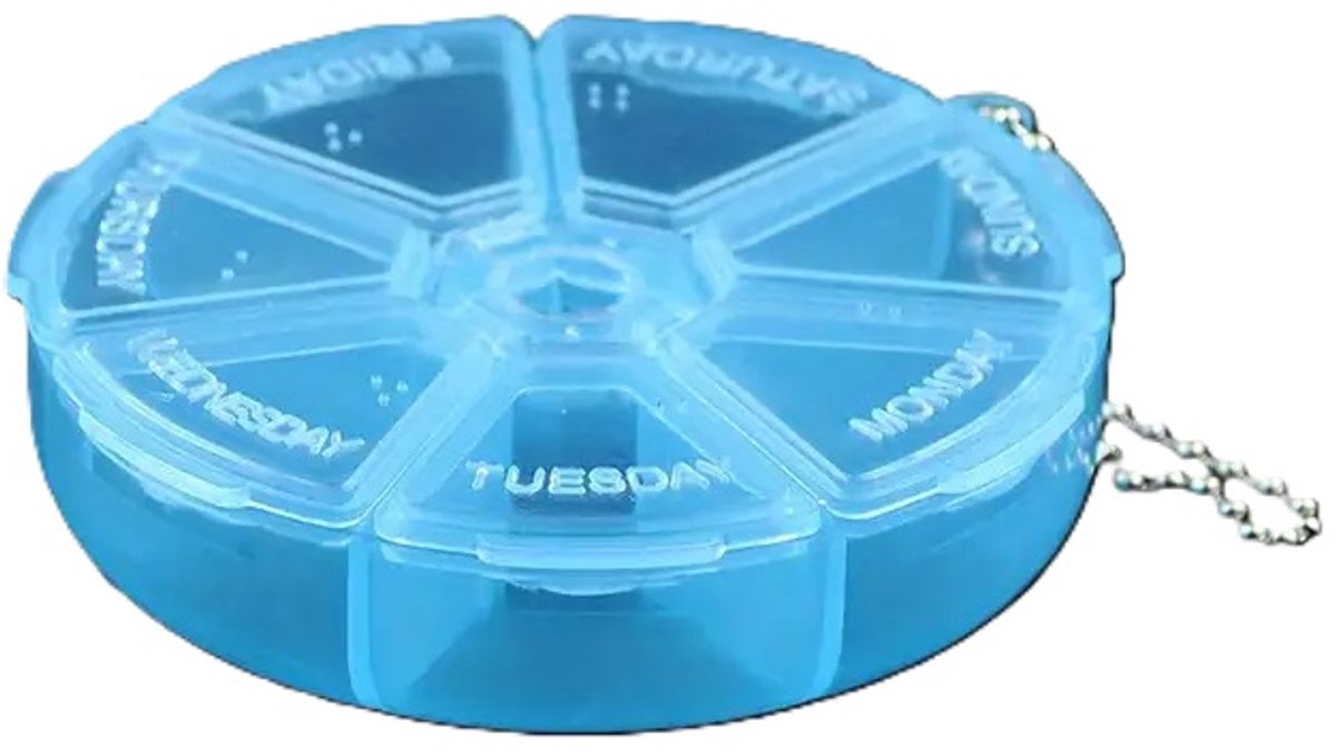 Goedkoopste Pillendoosje I Pillendoos I Medicijn doosje I Tablet Dispenser I Pil Box I 7 dagen I Blauw